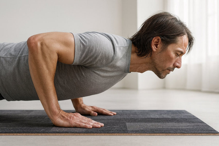 Fitness - und Yogamatte aus Korkleder - EdelKRAFT