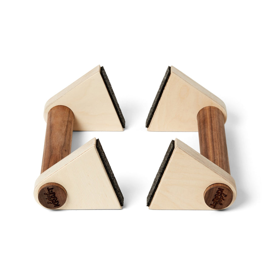 Wooden handstand and push-up handles