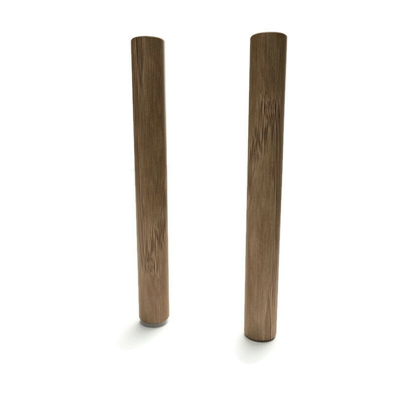 Gymnastics dumbbells made of wood and stainless steel